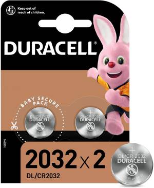 Duracell Button Cell Batteries DL/CR2032 1Cnf/2pcs