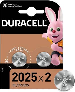 Duracell Button Cell Batteries DL/CR2025 1Cnf/2pcs