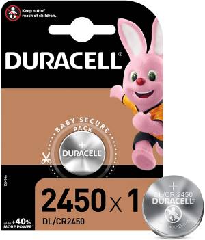 Duracell Lithium Button Batteries DL/CR2450 1Cnf/1pc