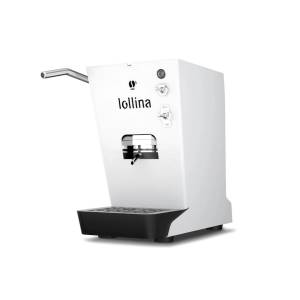 Lollocaffè Lollina+ Macchina da Caffè Bianca + 40 Cialde 44mm