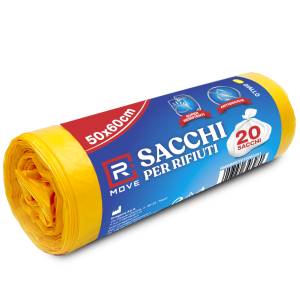 RMove 1Rotolo da 20 Sacchi Rifiuti 50x60cm Gialli