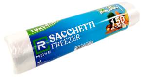 1 Rotolo da 150 Sacchi Freezer 18x28cm Trasparenti RMOVE