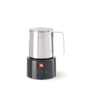 illy Cappuccinatore Montalatte Elettrico Nero Inox