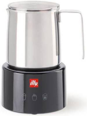 illy Cappuccinatore Montalatte Elettrico Nero Inox