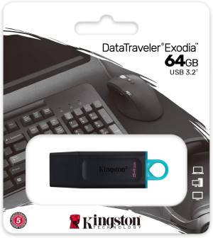 Kingston Pendrive USB-A 3.2 64GB DTX/64GB Nero/Celeste