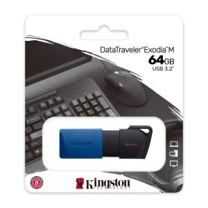 Kingston Pendrive USB-A 3.2 64GB DTXM/64GB Black/Blue