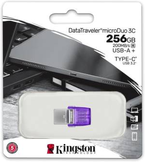 Kingston Pendrive MicroDuo USB-A/USB-C 3.2 256GB DTDUO3CG3/256GB
