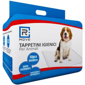 RMove 1 Conf. da 50pz 60x60cm Tappetini Igienici Animali