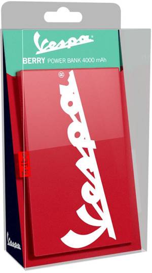 Tribe Power Bank Deck Universale 4000mAh 2A Vespa Berry