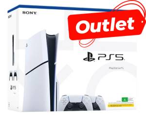 PS5 Console 1TB Confezione Danneggiata Standard Slim White + 2 Pad