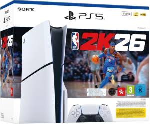PS5 Console 1TB Ed. White Slim + NBA 2K26 ITA