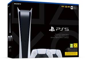 PS5 Console 825GB Digital Ed. White + 2 DualSense EU