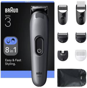 Braun Regolabarba e Capelli AIO3540 8 in 1