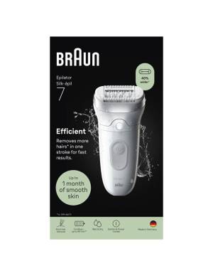 Braun Epilatore Elettrico Silk-épil 7 SE7000 Silver