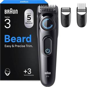 Braun Regolabarba Trimmer Series 3 BT3520 Black/Blue