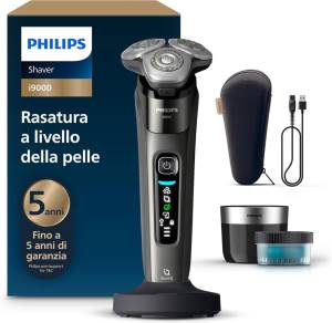 Philips Rasoio Elettrico Shaver i9000 SkinIQ 3 Lame Wet&Dry