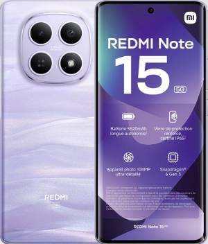 Xiaomi Redmi Note 15 8+256GB 6.77" 5G Mist Purple EU