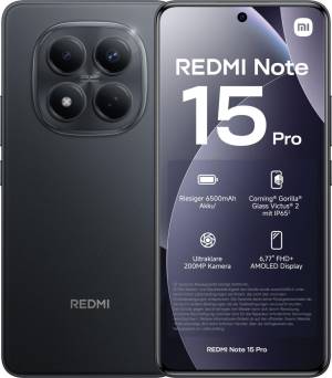 Xiaomi Redmi Note 15 Pro 8+256GB 6.77" Black EU