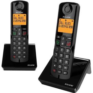 Cordless phone Alcatel S280 Duo Black