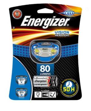 Energizer Headlight Vision 100 Lumens + 3 Batterie AAA